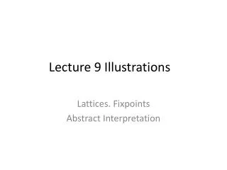 Lecture 9 Illustrations