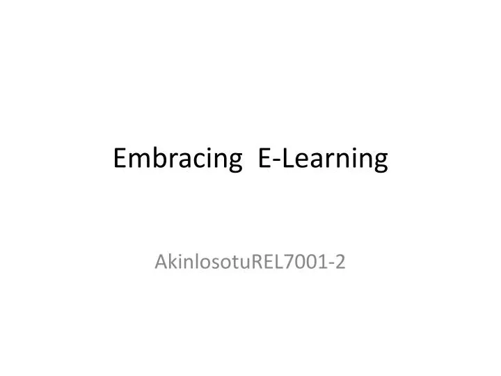 embracing e learning