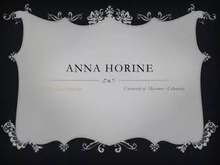 Anna Horine