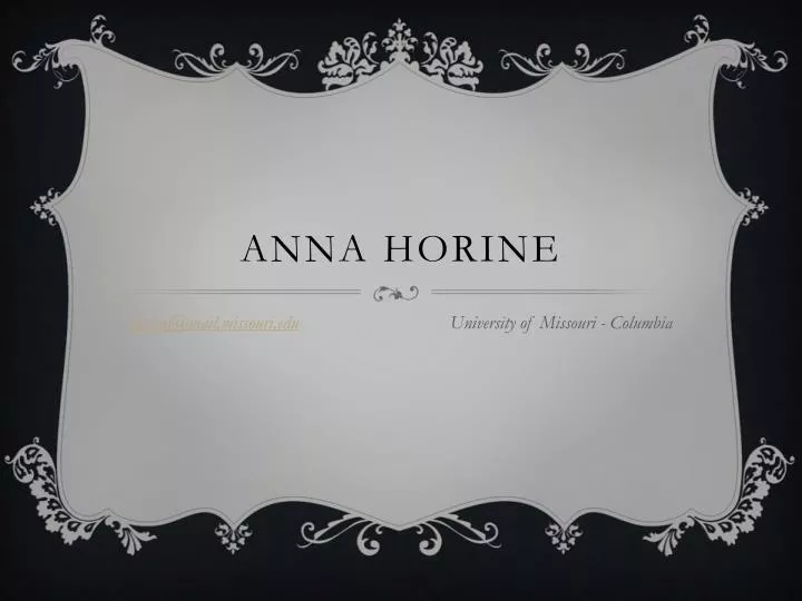 anna horine