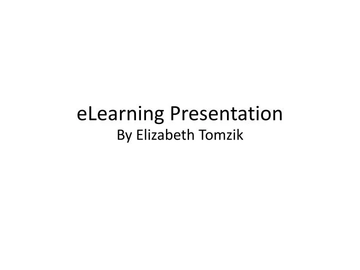 elearning presentation
