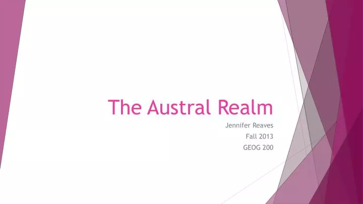 the austral realm