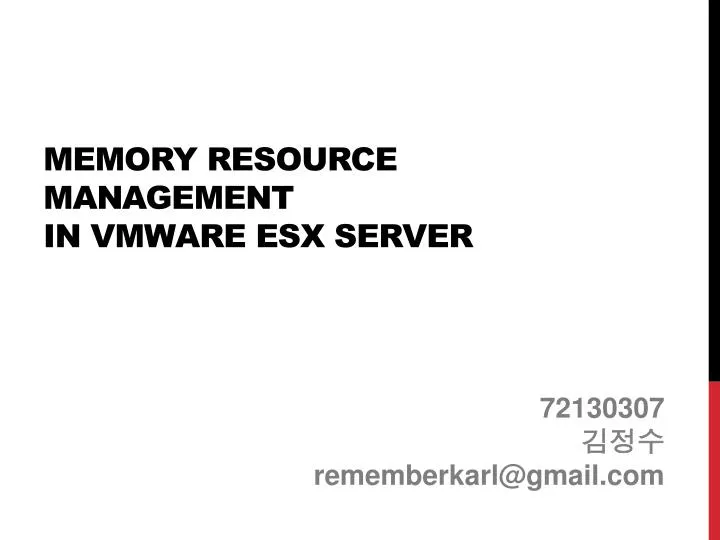 memory resource management in vmware esx server