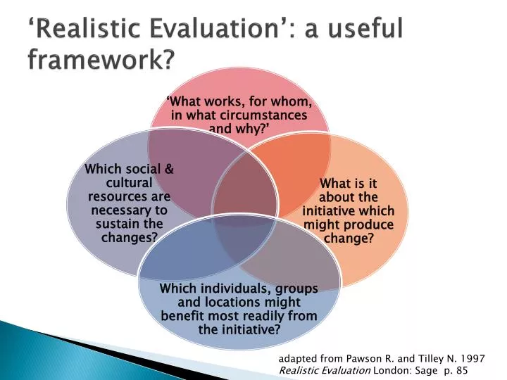 realistic evaluation a useful framework