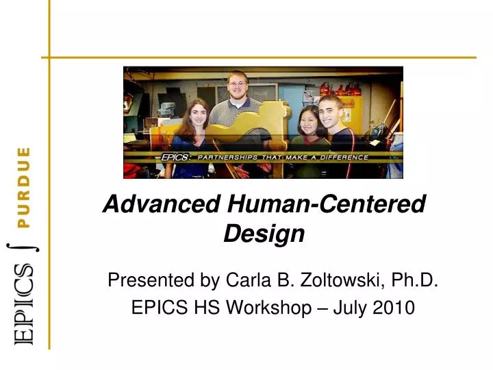 advanced human centered design