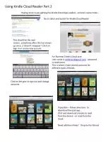 Using Kindle Cloud Reader Part 2 - slide 1