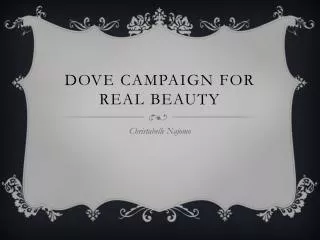 Dove campaign for real beauty