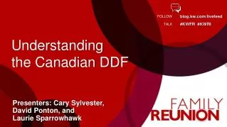 Understanding the Canadian DDF