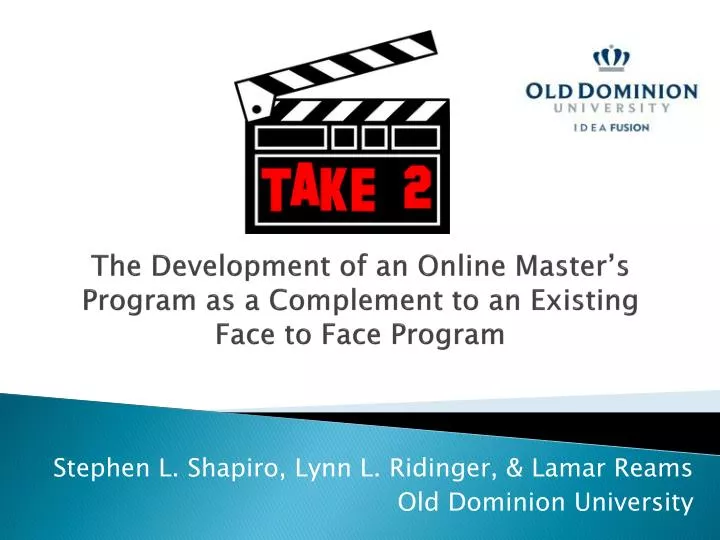 the development of an online master s program as a complement to an existing face to face program