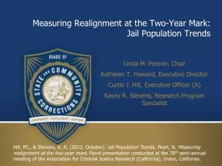 Measuring Realignment at the Two-Year Mark: Jail Population Trends