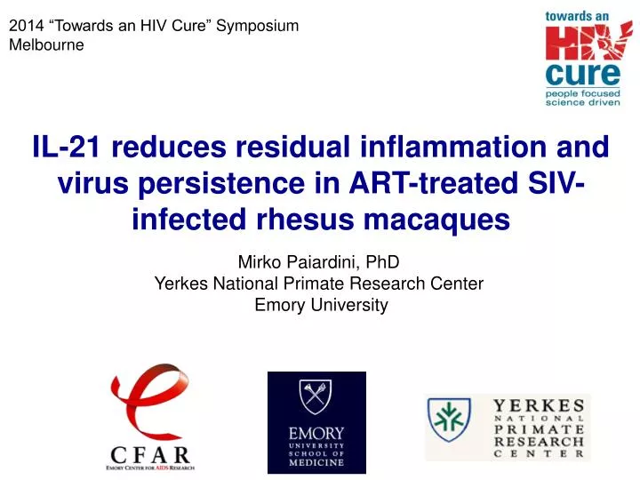 2014 towards an hiv cure symposium melbourne