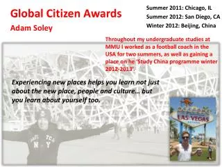 Global Citizen Awards Adam Soley