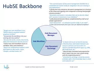 HubSE B ackbone
