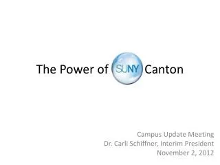 The Power of SUNY Canton