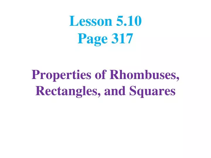 lesson 5 10 page 317