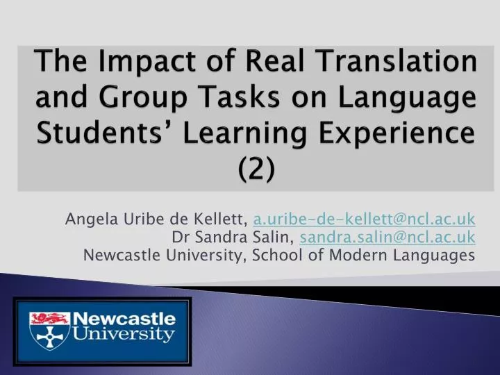 the impact of real translation and group tasks on language students learning experience 2