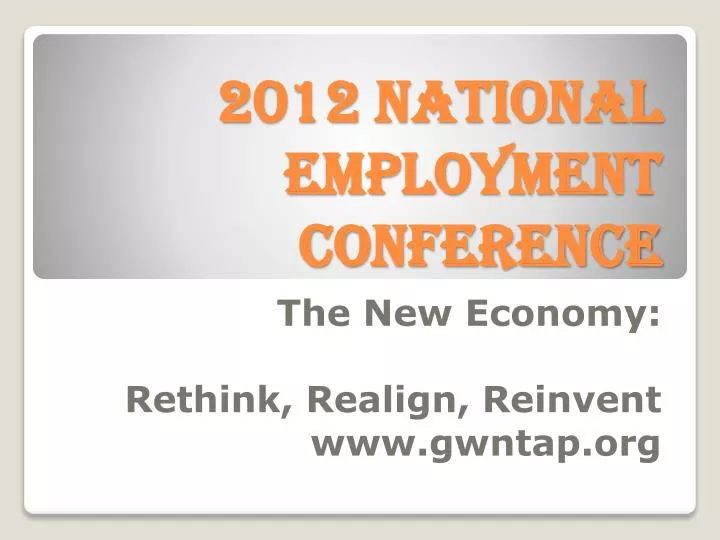 2012 national employment conference