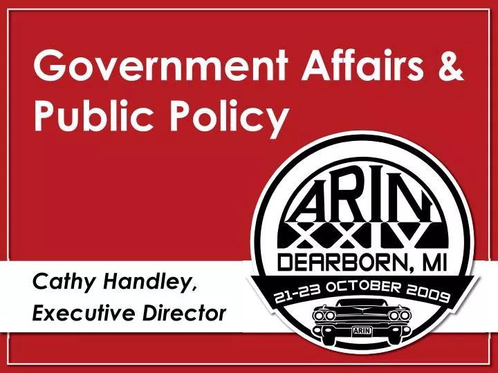 government affairs public policy