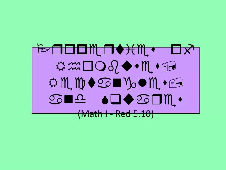 properties of rhombuses rectangles and squares math i red 5 10