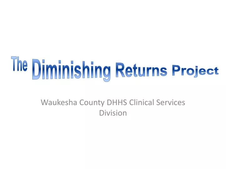 waukesha county dhhs clinical services division