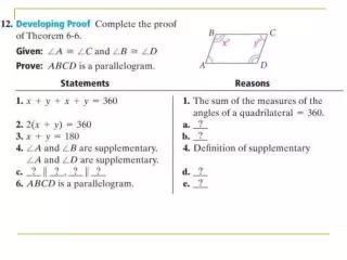 6.4 Special Parallelograms