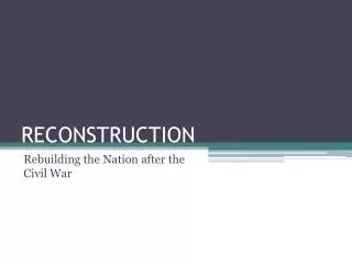 reconstruction