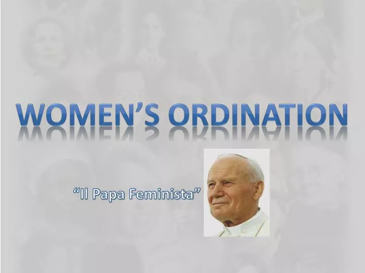 women s ordination