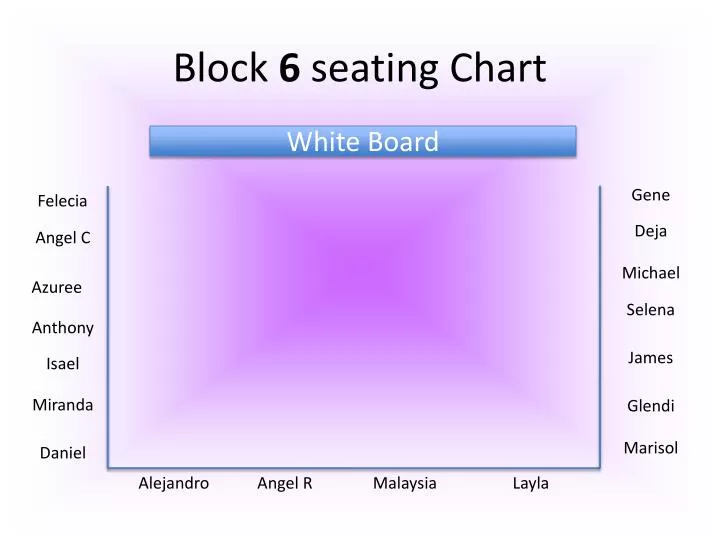 block 6 seating chart