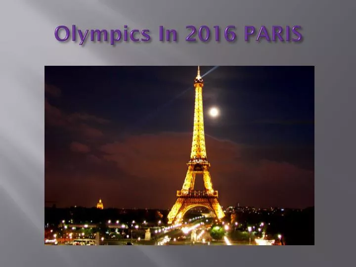 olympics in 2016 paris