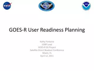 GOES-R User Readiness Planning