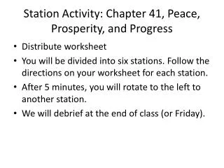 station activity chapter 41 peace prosperity and progress