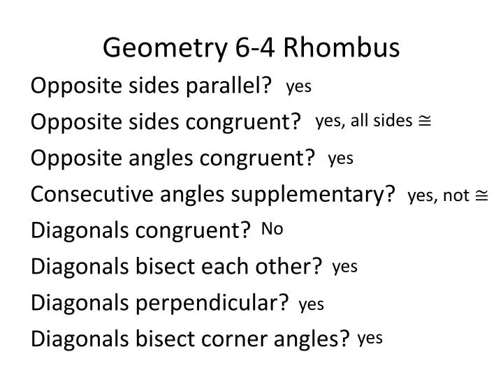 geometry 6 4 rhombus