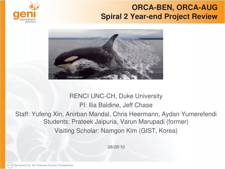 orca ben orca aug spiral 2 year end project review