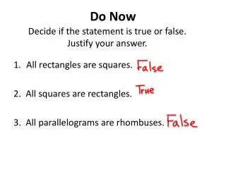 decide if the statement is true or false justify your answer