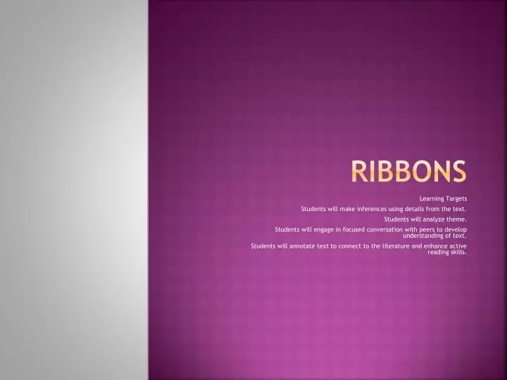 ribbons