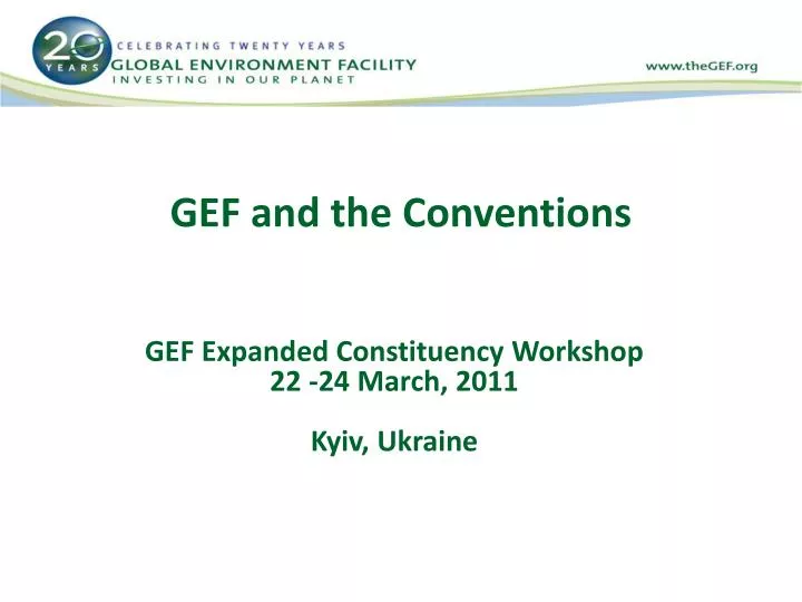 gef and the conventions