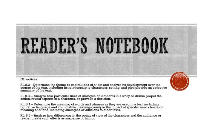 reader s notebook