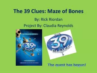 The 39 Clues: Maze of Bones