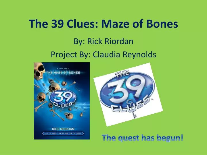 the 39 clues maze of bones