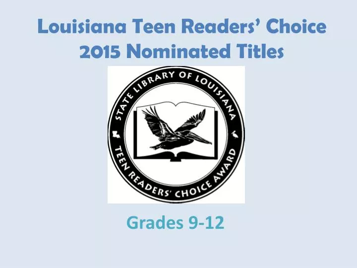 louisiana teen readers choice 2015 nominated titles