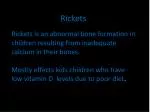 Rickets - slide 1