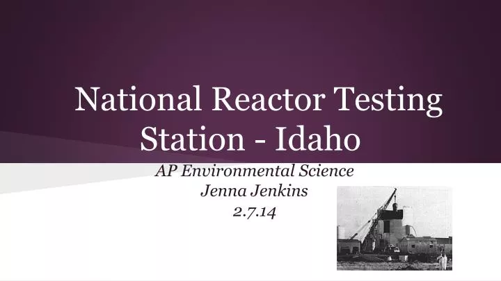 national reactor testing station idaho