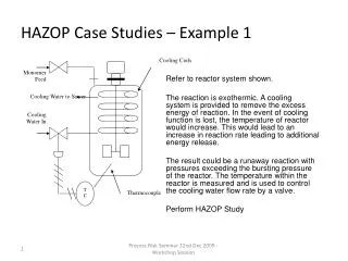 HAZOP Case Studies – Example 1