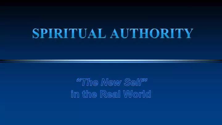 spiritual authority