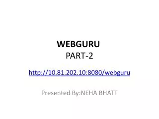 WEBGURU PART-2