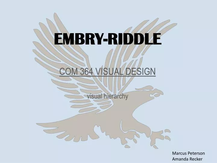 embry riddle com 364 visual design visual hierarchy