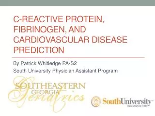 C-Reactive protein, Fibrinogen, and cardiovascular Disease Prediction