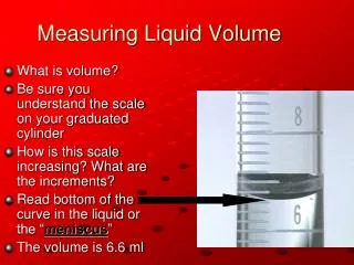 measuring liquid volume