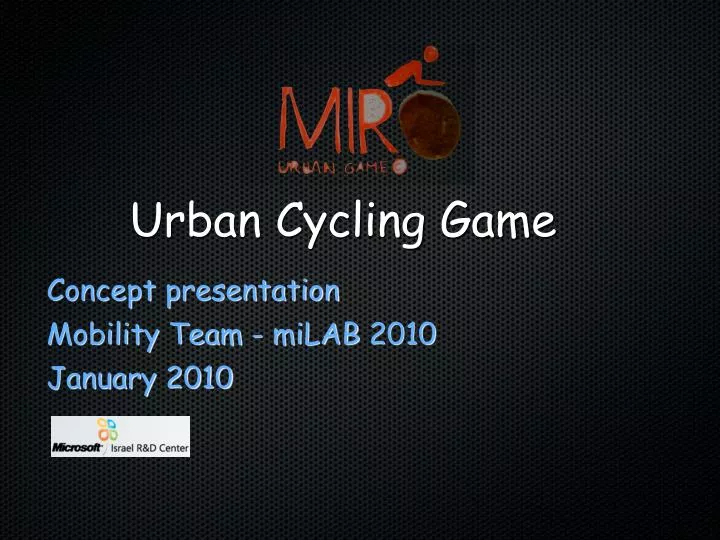 urban cycling game