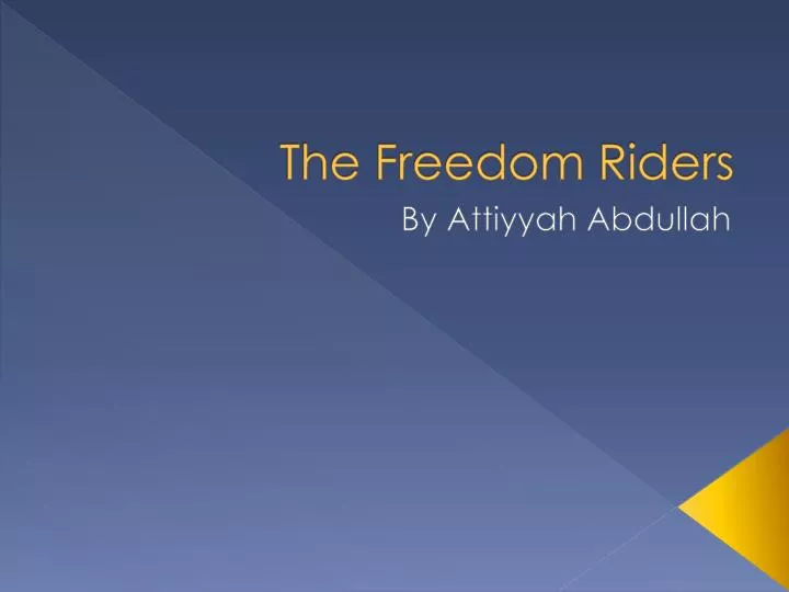 the freedom riders